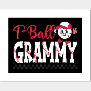 Tee Ball Grammy Leopard  Tball Grammy Mother's Day Posters and Art